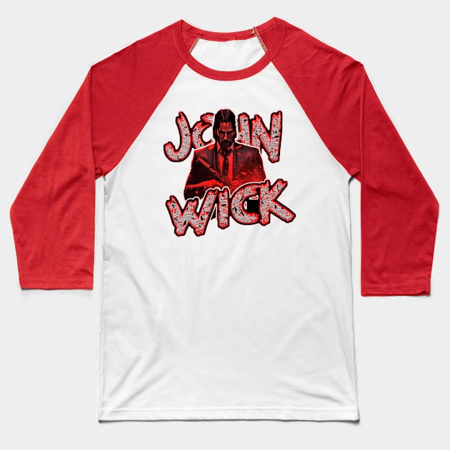 john wick Baseball T-Shirt by nowsadmahi